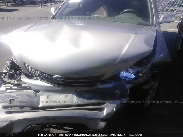 JTDBE32K740264235 - 2004 TOYOTA CAMRY LE/XLE BEIGE photo 6