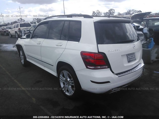 WDCGG5HB4EG288109 - 2014 MERCEDES-BENZ GLK 350 WHITE photo 3