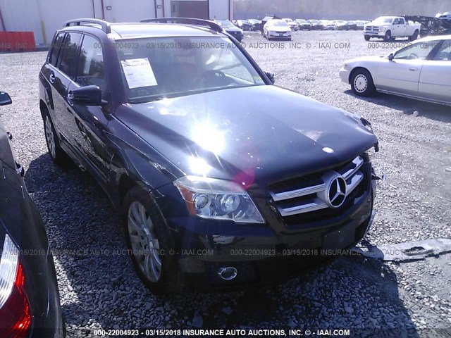 WDCGG8HB0BF561291 - 2011 MERCEDES-BENZ GLK 350 4MATIC BLACK photo 1