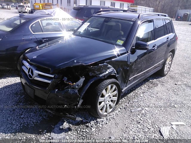 WDCGG8HB0BF561291 - 2011 MERCEDES-BENZ GLK 350 4MATIC BLACK photo 2