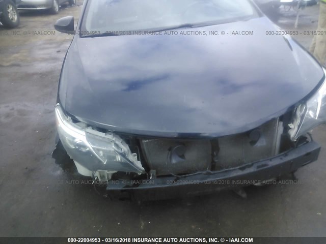 4T1BF1FK0CU103563 - 2012 TOYOTA CAMRY SE/LE/XLE BLACK photo 6