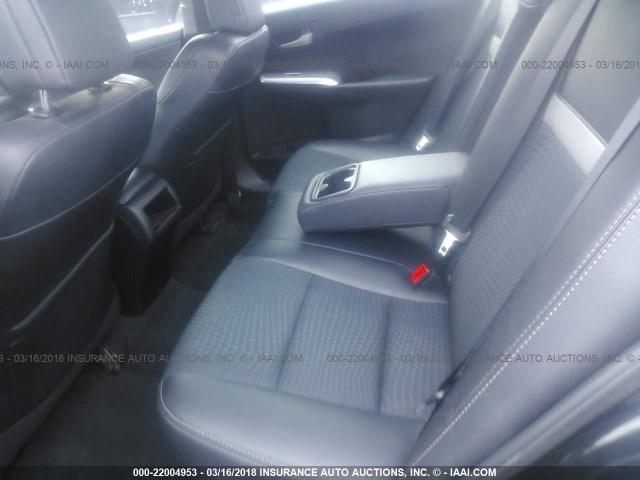 4T1BF1FK0CU103563 - 2012 TOYOTA CAMRY SE/LE/XLE BLACK photo 8