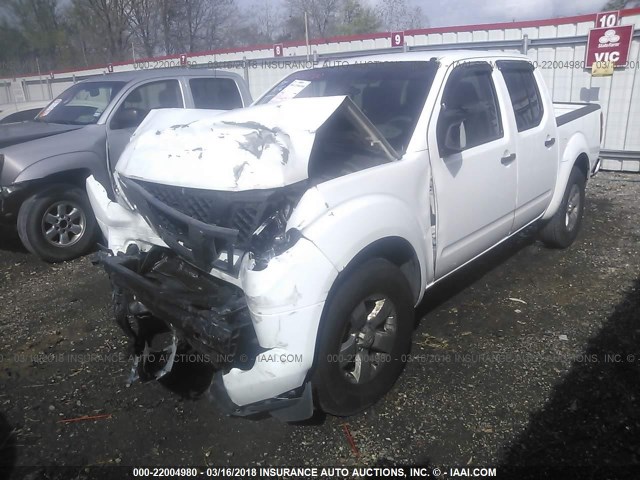 1N6AD0ER6CC465155 - 2012 NISSAN FRONTIER S/SV/SL/PRO-4X WHITE photo 2