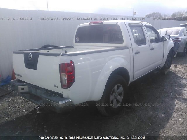 1N6AD0ER6CC465155 - 2012 NISSAN FRONTIER S/SV/SL/PRO-4X WHITE photo 4