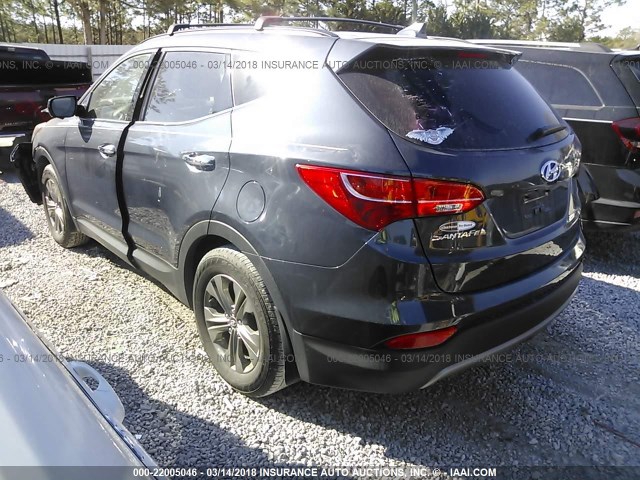 5XYZU3LB1EG188393 - 2014 HYUNDAI SANTA FE SPORT  BLACK photo 3