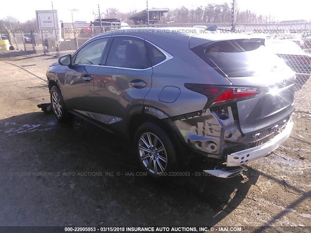 JTJYARBZ1F2014466 - 2015 LEXUS NX 200T GRAY photo 3