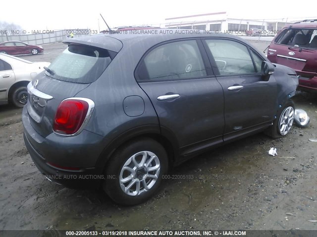 ZFBCFXAB9HP615950 - 2017 FIAT 500X POP GRAY photo 4