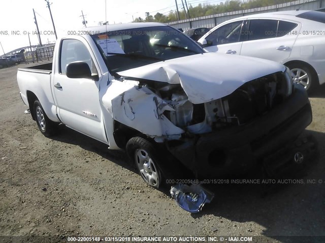 5TENX22N36Z319312 - 2006 TOYOTA TACOMA WHITE photo 1