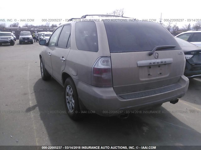 2HNYD18866H531225 - 2006 ACURA MDX TOURING GOLD photo 3