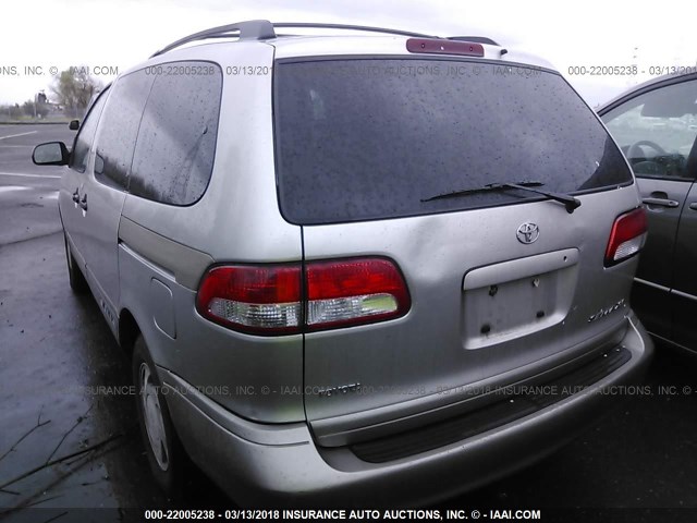 4T3ZF13C41U340962 - 2001 TOYOTA SIENNA LE/XLE TAN photo 3