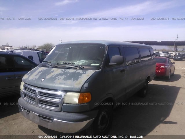 2B5WB35Z41K509806 - 2001 DODGE RAM WAGON B3500 GREEN photo 2