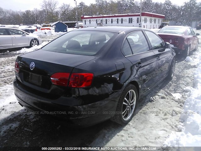 3VW2K7AJ8BM019086 - 2011 VOLKSWAGEN JETTA S 黑色 照片 4