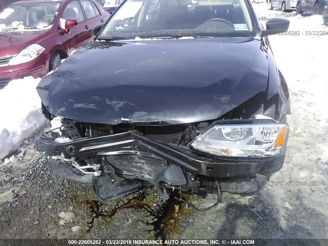 3VW2K7AJ8BM019086 - 2011 VOLKSWAGEN JETTA S 黑色 照片 6