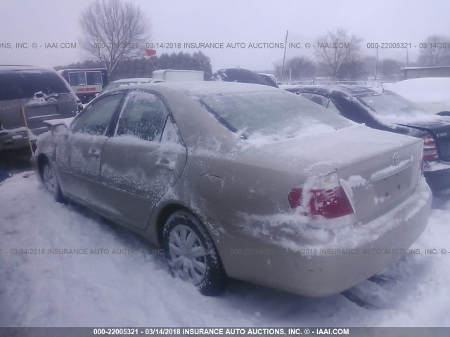 4T1BE30K66U744325 - 2006 TOYOTA CAMRY LE/XLE/SE TAN photo 3
