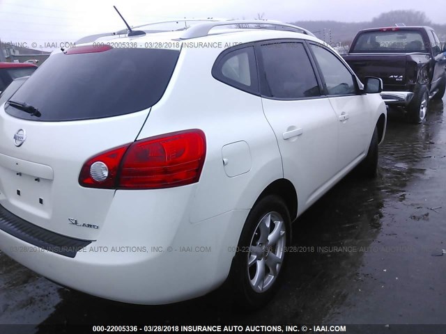 JN8AS58V18W125856 - 2008 NISSAN ROGUE S/SL CREAM photo 4