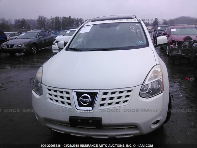 JN8AS58V18W125856 - 2008 NISSAN ROGUE S/SL CREAM photo 6