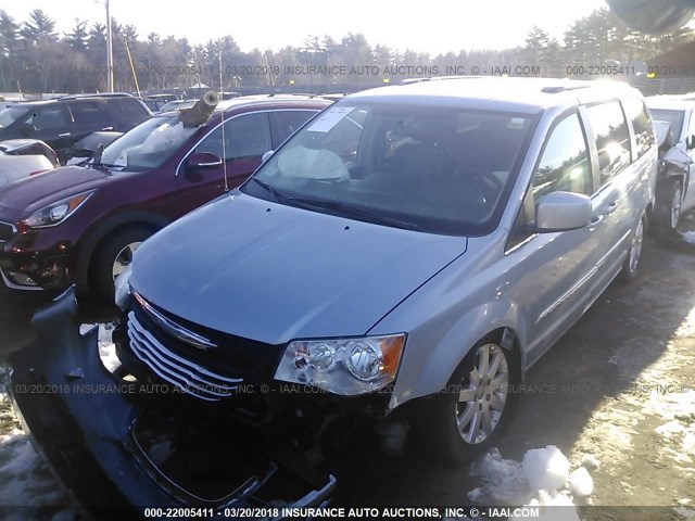 2C4RC1BG9DR742245 - 2013 CHRYSLER TOWN & COUNTRY TOURING BLUE photo 2