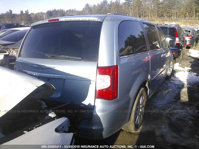 2C4RC1BG9DR742245 - 2013 CHRYSLER TOWN & COUNTRY TOURING BLUE photo 4