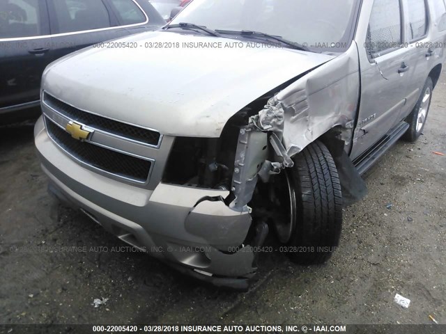 1GNFC13C37J301838 - 2007 CHEVROLET TAHOE C1500 TAN photo 6