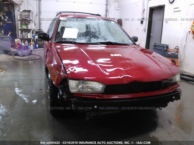 4S3BK4256W7319714 - 1998 SUBARU LEGACY BRIGHTON/SE RED photo 6