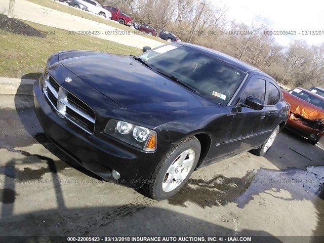 2B3CA3CV6AH307786 - 2010 DODGE CHARGER SXT BLACK photo 2