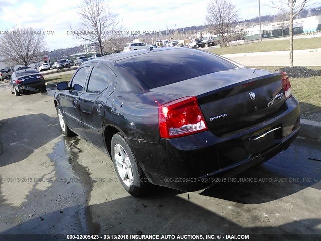 2B3CA3CV6AH307786 - 2010 DODGE CHARGER SXT BLACK photo 3