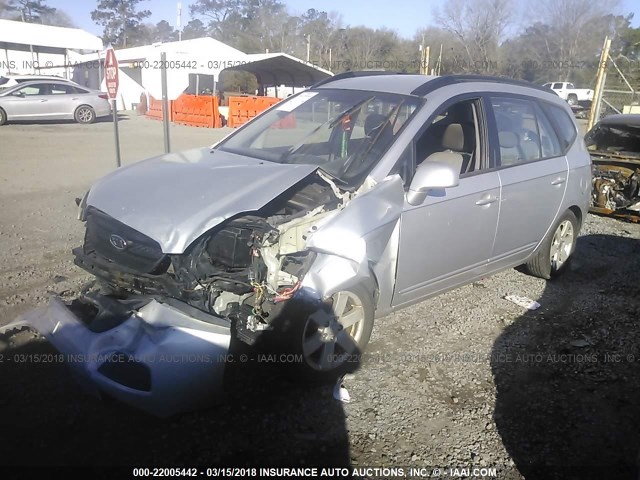 KNAFG526187149294 - 2008 KIA RONDO LX/EX SILVER photo 2