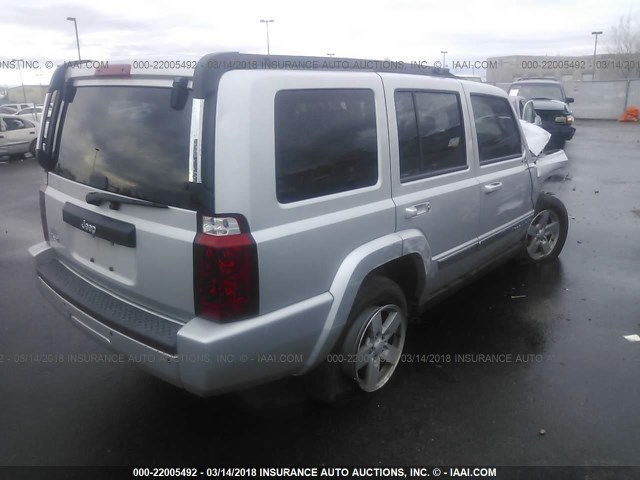 1J8HG48K38C194876 - 2008 JEEP COMMANDER SPORT SILVER photo 4