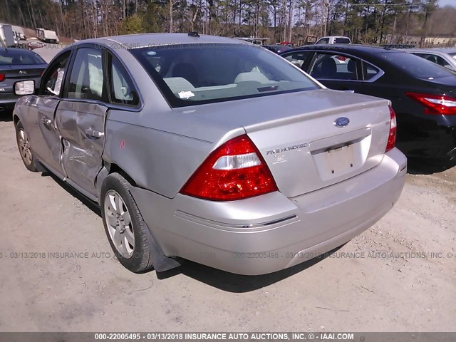 1FAHP24187G129513 - 2007 FORD FIVE HUNDRED SEL SILVER photo 3