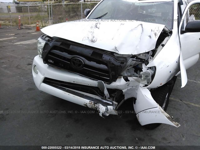 5TETU62N48Z531369 - 2008 TOYOTA TACOMA PRERUNNER ACCESS CAB WHITE photo 6