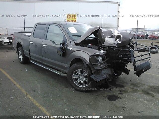 1FTFW1EF1HKD60518 - 2017 FORD F150 SUPERCREW ყავისფერი ფოტო 1