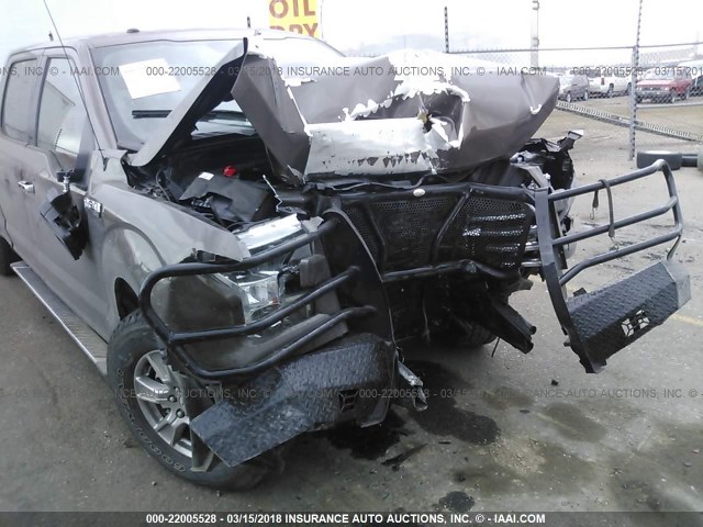 1FTFW1EF1HKD60518 - 2017 FORD F150 SUPERCREW ყავისფერი ფოტო 6