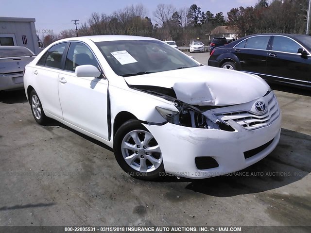 4T4BF3EK5AR055154 - 2010 TOYOTA CAMRY SE/LE/XLE WHITE photo 1