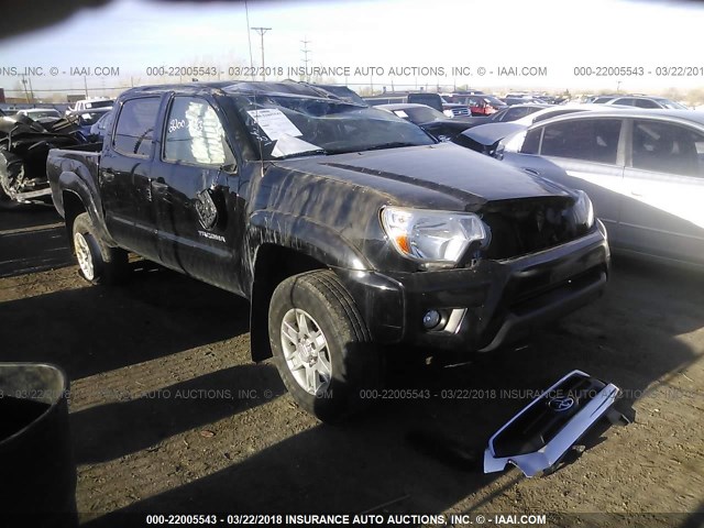 3TMJU4GN1EM157767 - 2014 TOYOTA TACOMA DOUBLE CAB PRERUNNER GRAY photo 1