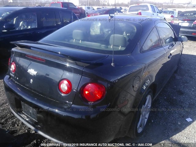 1G1AM18B187262092 - 2008 CHEVROLET COBALT SPORT BLACK photo 4