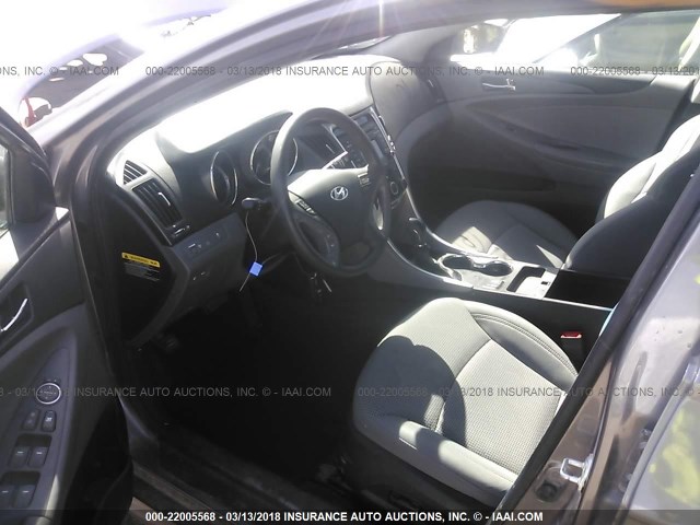 5NPEB4ACXEH827594 - 2014 HYUNDAI SONATA GLS GRAY photo 5