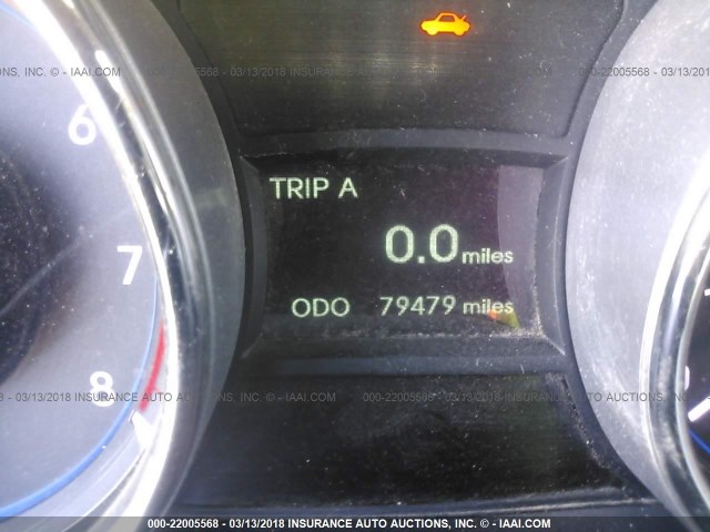 5NPEB4ACXEH827594 - 2014 HYUNDAI SONATA GLS GRAY photo 7