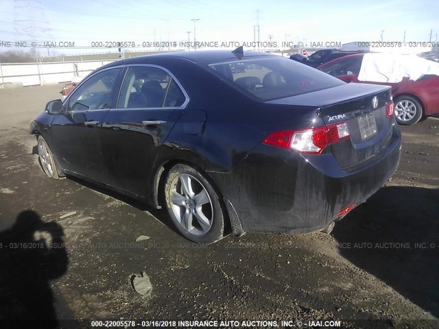 JH4CU2F64AC003507 - 2010 ACURA TSX BLACK photo 3