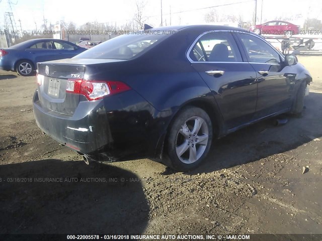 JH4CU2F64AC003507 - 2010 ACURA TSX BLACK photo 4