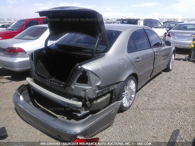 WDBUF87X48B305680 - 2008 MERCEDES-BENZ E 350 4MATIC SILVER photo 4