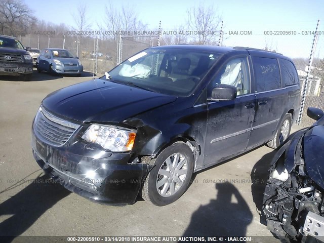 2C4RC1BG5DR696350 - 2013 CHRYSLER TOWN & COUNTRY TOURING BLACK photo 2