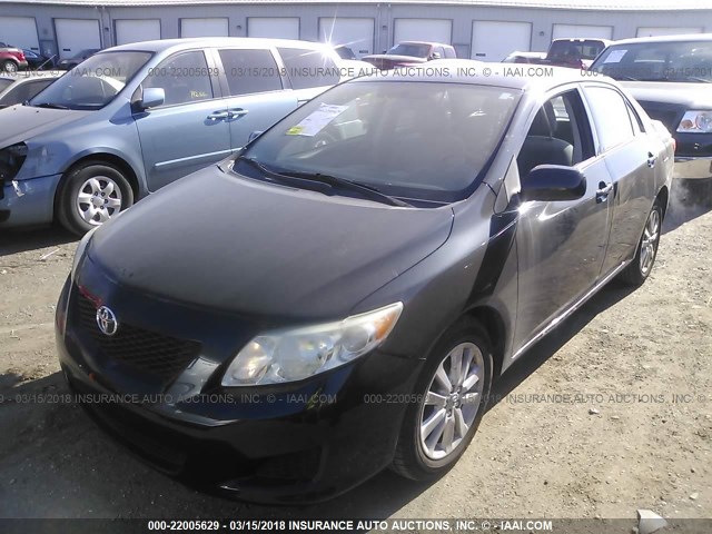 JTDBL40E69J048564 - 2009 TOYOTA COROLLA LE/XLE BLACK photo 2