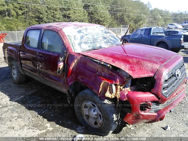 5TFAX5GN1GX072759 - 2016 TOYOTA Tacoma DOUBLE CAB/SR/SR5 RED photo 6