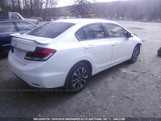 19XFB2F95DE281201 - 2013 HONDA CIVIC EXL თეთრი ფოტო 4