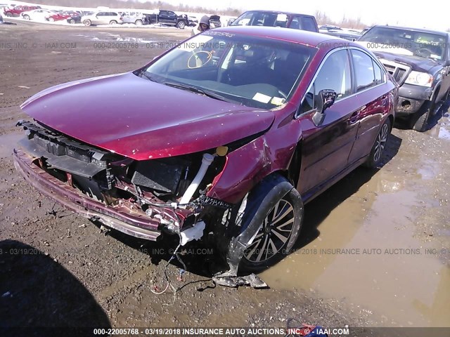 4S3BNAC62J3024896 - 2018 SUBARU LEGACY 2.5I PREMIUM RED photo 2
