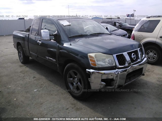 1N6BA06A65N560313 - 2005 NISSAN TITAN XE/SE/LE GREEN photo 1