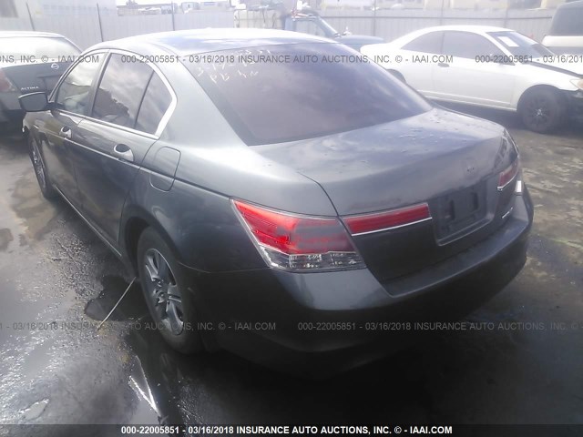 1HGCP2F63CA017892 - 2012 HONDA ACCORD SE GRAY photo 3