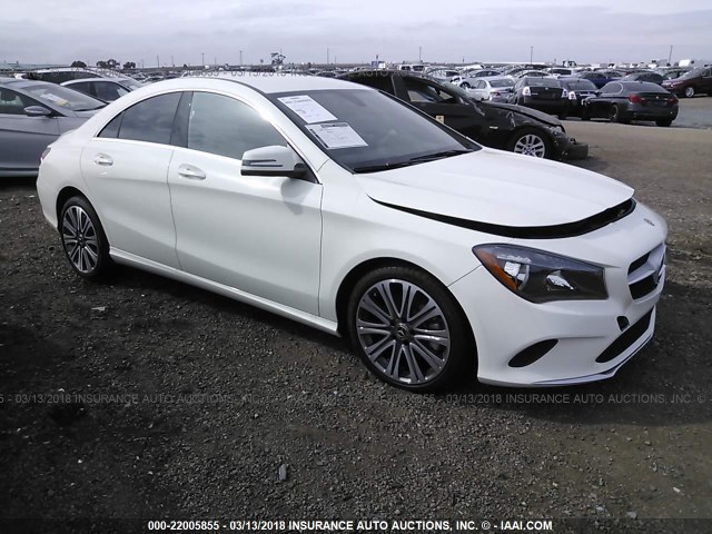 WDDSJ4EB2JN583656 - 2018 MERCEDES-BENZ CLA 250 WHITE photo 1