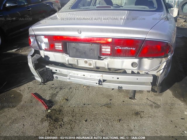 2G4WS52J151180605 - 2005 BUICK CENTURY CUSTOM GRAY photo 6