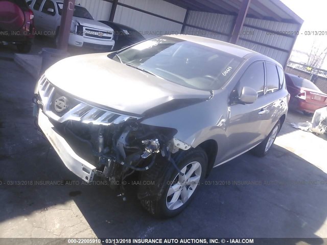 JN8AZ1MU8AW010629 - 2010 NISSAN MURANO S/SL/LE GRAY photo 2